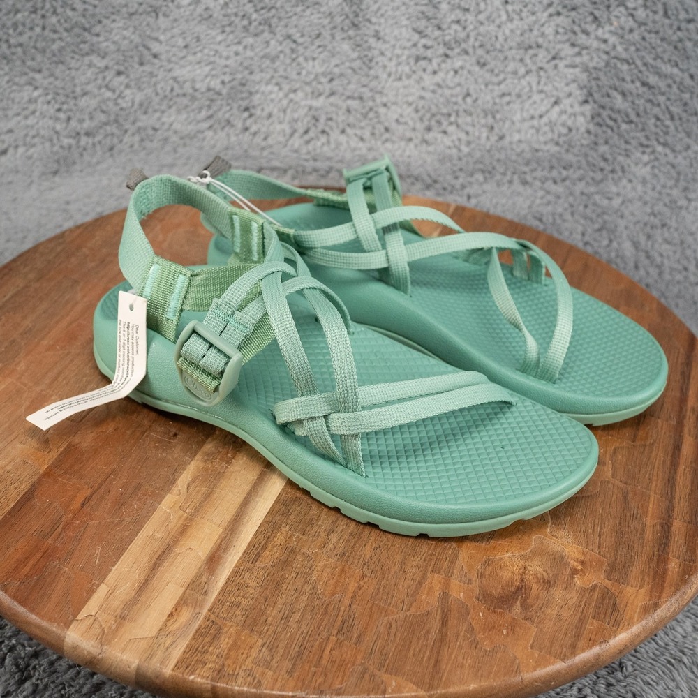 Chaco ZX 1 EcoTread Sandal Kids‎ Size 5 Green New Strappy Hiking JCH199806